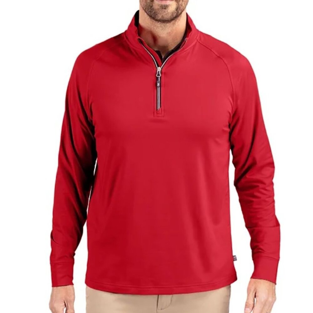 Cutter&Buck Adapt Eco Knit Stretch Recycled Men' Big Tall Quarter Zip Pull (New)
